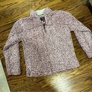 True Grit Sherpa quarter zip pullover